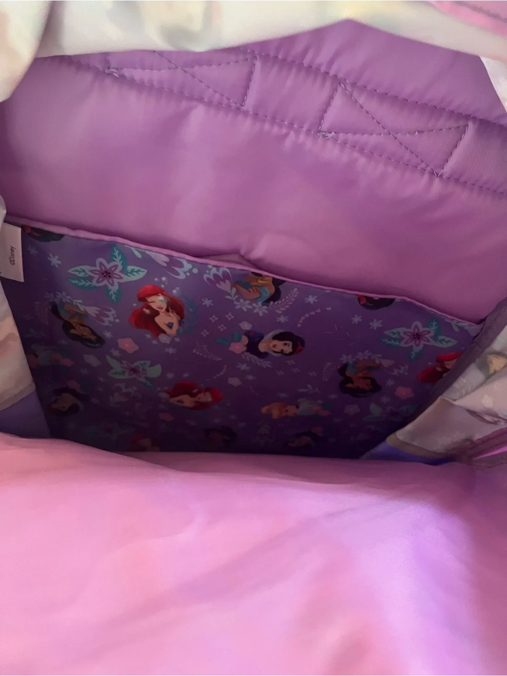 Disney Princess Backpack with Detachable Lunch Box Cinderella Snow White Ariel